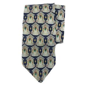 Vintage Holidays JC Penny Christmas 100% Silk Tie